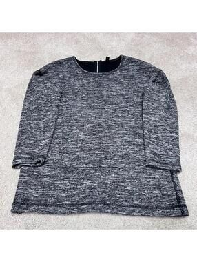 J Crew Sweater Women’s Gray Long Sleeve Pullover Size Small Wool Blend
